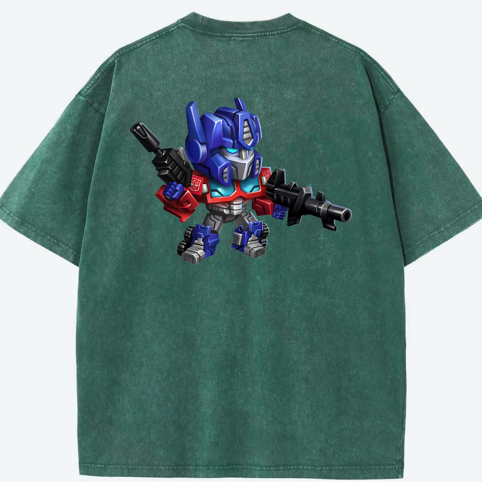 （画像用）  綿100% ヴィンテージ風 半袖Tシャツ（背面プリント）